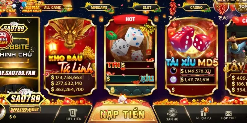 Với giao diện được thiết kế thân thiện, cuốn hút người chơi